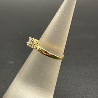 Ladies 18ct Yellow Gold Natural Diamond Ring