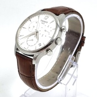 Tissot T063617A Tradition Chrono 42mm Steel Quartz Mens Brown Strap