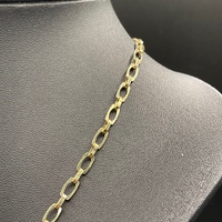 Unisex 14ct Yellow Gold Fancy Link Necklace
