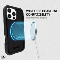Pelican Voyager Magnetic MagSafe Case iPhone 16 Pro Max Rugged Black