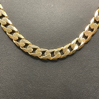 Unisex 9ct Yellow Gold Curb Link Necklace