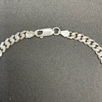 Unisex 925 Sterling Silver Curb Link Bracelet