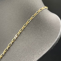 Unisex 9ct Yellow Gold Figaro Link Necklace