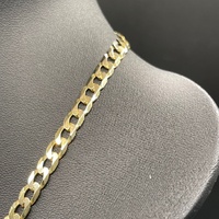 Unisex 9ct Yellow Gold Curb Link Necklace
