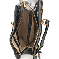 Guess Sestri Black Logo Luxury Satchel Bag Adjustable Crossbody Strap