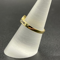 Ladies 18ct Yellow Gold Natural Diamond Enhancer Ring