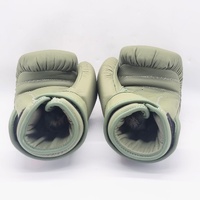 SMAI Elite85 Boxing Gloves 14oz Olive Green Cowhide Leather Pair B080-OLV-14-oz