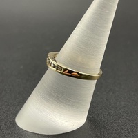 Ladies 9ct Yellow Gold Natural Diamond Band Ring