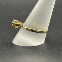 Ladies 18ct Yellow Gold Cubic Zirconia Ring
