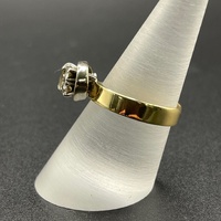 Ladies 18ct Yellow Gold Natural Diamond Ring