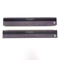 Aquaperla Ivano Black Single Towel Rail 600mm Stainless Steel Pair