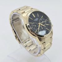 Chisel 5829210 Mens Gold Black Dial Quartz Chronograph 100m Watch