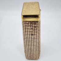 Vintage 1970s Glomesh Cigarette Case Retro Metal Compact Collectible