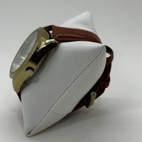 Gianello GNL7716YG Mens Watch 43mm Gold Tan Croco Print Leather Strap