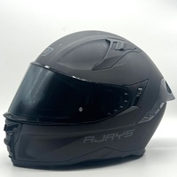 RJays FF910SV Denominator III Twin Visor Full Face Helmet Matte Black Size L
