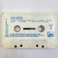 Classix Nouveaux Night People Cassette Tape Synth Pop New Wave