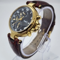 Stauer DS14685 Mens 27 Jewels Moon Phase Automatic Watch Gold 39mm