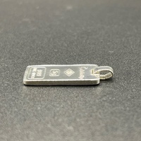 Unisex 925 Sterling Silver Capricorn Bar Pendant