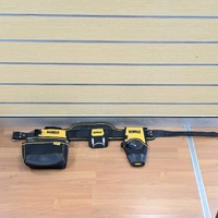 DeWalt Leather Tool Belt with Pouch Hammer Loop and Drill Holster