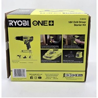 Ryobi 18V ONE+ Drill Driver Starter Kit R18DD22 with 2.0Ah Battery and Charger