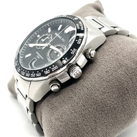 Michael Hill 9770 Mens Stainless Steel Chronograph Watch Black Dial