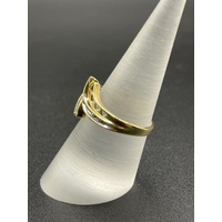 Ladies 10ct Yellow Gold Natural Diamond Ring
