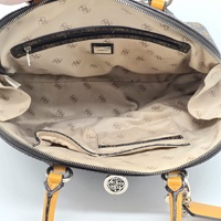 Guess Jensen Brown Logo Dome Satchel Bag