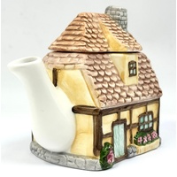 Cottage Style Sweet Home Novelty Teapot Ceramic Decorative Collectible