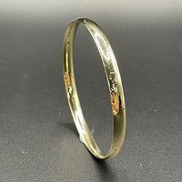 Ladies 9ct Yellow Gold Round Bangle