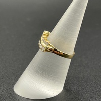 Ladies 18ct Yellow Gold Cubic Zirconia Ring