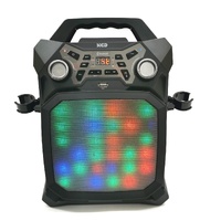 XCD Bluetooth Karaoke Party Machine RGB Lights 2 Mics XCDKARPTYBK