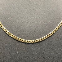 Unisex 9ct Yellow Gold Curb Link Necklace
