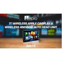 Aerpro AM7X 7 Inch Double Din CarPlay Android Auto Wireless Bluetooth Headunit