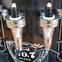 Jack Daniels Vintage 5 Bottle Barrel Liquor Dispenser Optic Wall Mount