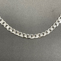 Unisex 925 Sterling Silver Curb Link Necklace