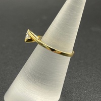 Ladies 18ct Yellow Gold Natural Diamond Ring