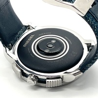 Diesel DW1001 Axial Stainless Steel Smartwatch with Denim Blue Strap