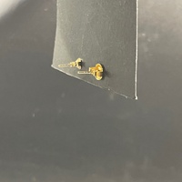 Ladies 9ct Yellow Gold Blue Sapphire & Diamond Stud Earrings