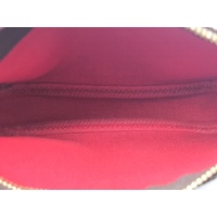 Louis Vuitton Mini Pochette Accessoires Damier Ebene Canvas Pouch Bag