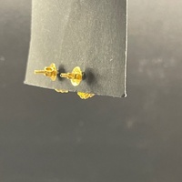 Ladies 22ct Yellow Gold Flower Stud Earrings