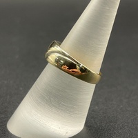 Unisex 9ct Yellow Gold Diamond Signet Ring