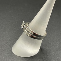 Ladies 18ct White Gold Diamond Bridal Ring Set
