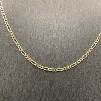 Unisex 9ct Yellow Gold Figaro Link Necklace
