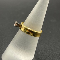 Ladies 18ct Yellow Gold Natural Diamond Ring