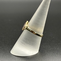 Ladies 9ct Yellow Gold Red Gemstone Ring