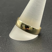 Mens 9ct Yellow Gold Plain Wedding Band Ring