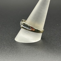 Mens 10ct Yellow Gold Natural Diamond Ring
