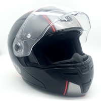 Bell SRT Modular Helmet Hartluck Jamo Black Red Flip Up Size M