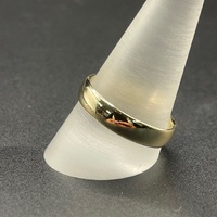 Mens 9ct Yellow Gold Plain Wedding Band Ring