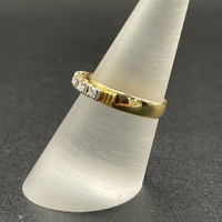 Ladies 18ct Yellow Gold Diamond Band Ring